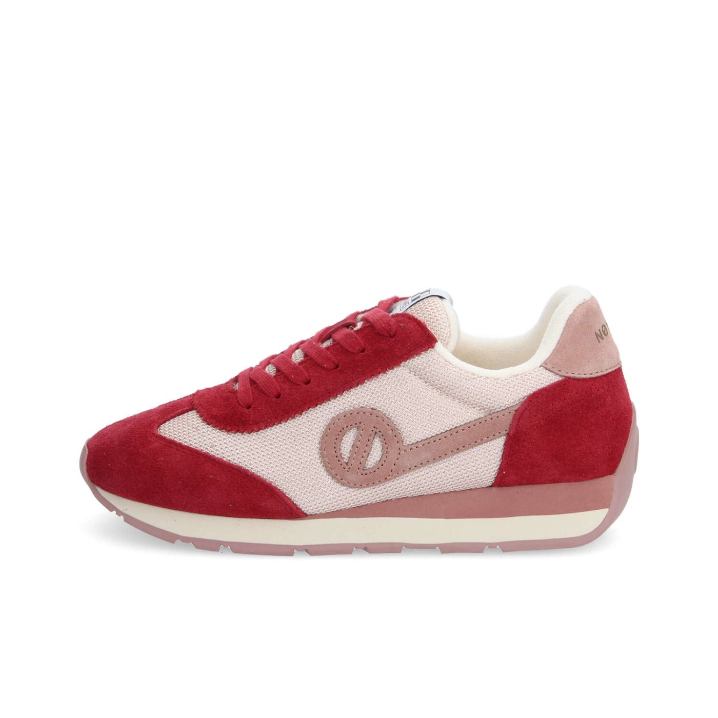 CITY RUN JOGGER W - KNIT/SUEDE - PINK/RED